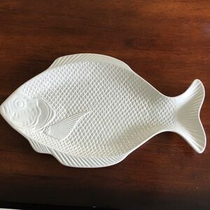 Vintage Rosegarden White Fish Plate / Platter